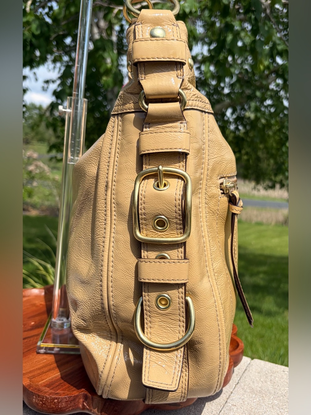 Coach Legacy Editorial Zoe XL Patent Leather Hobo 12736 EUC - Picture 15 of 17